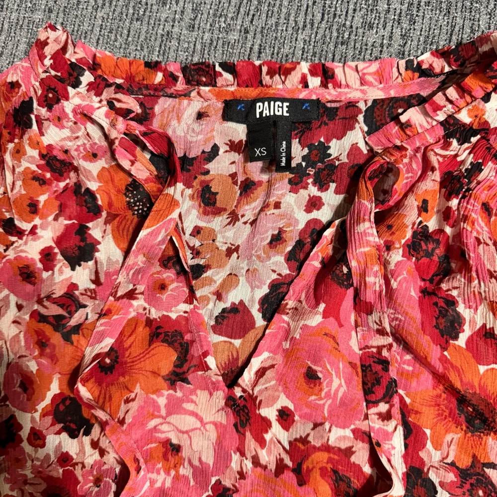 Paige Dandelion Silk Blouse - Picture 7 of 16